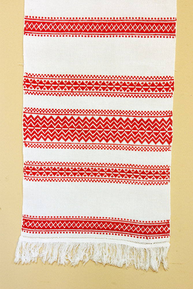 Рушник «Декоративний». 1993. Бавовна, лічильна гладь, мережка